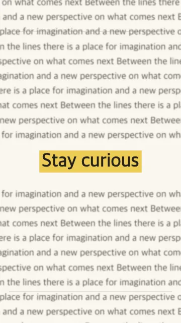 Paper-style animation with a fixed text anchor